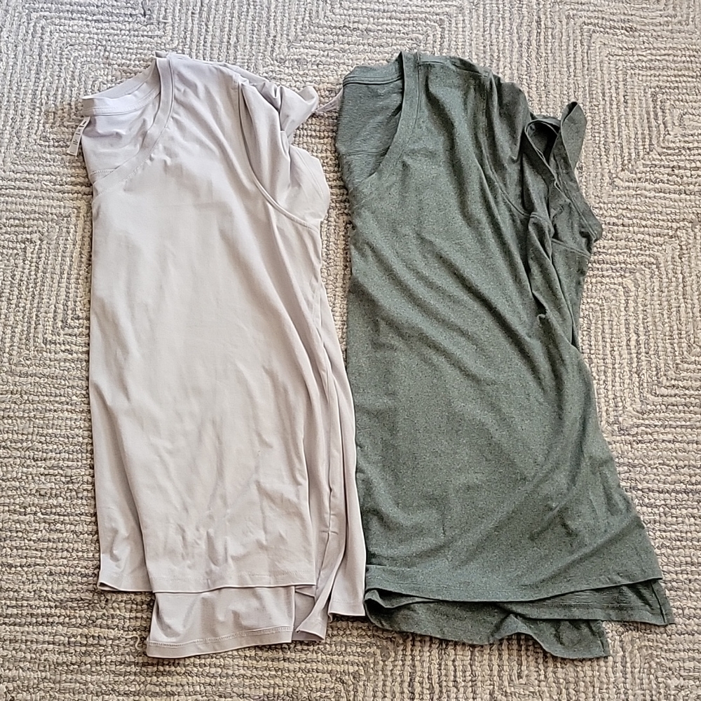 90 Degree by Reflex TShirts Light Green/Light Grey Sz 1x Super Soft